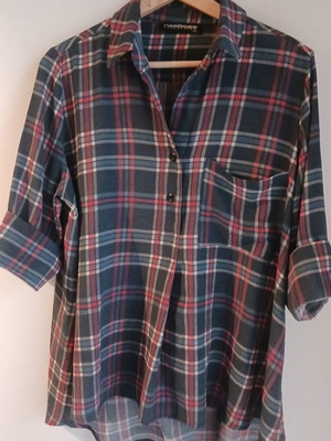Noobass women's checked shirt like new, airy fabric, sizes M L