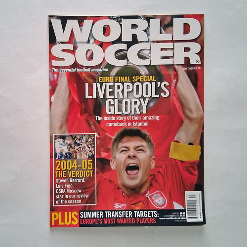 World Soccer July 2005 magazine used, Champions League Final tribute