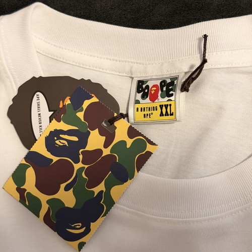 Bape T-shirt new, pink and white, size XL