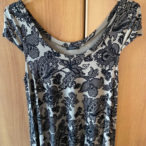 Rouge Paris A-line dress new, black and beige with lace