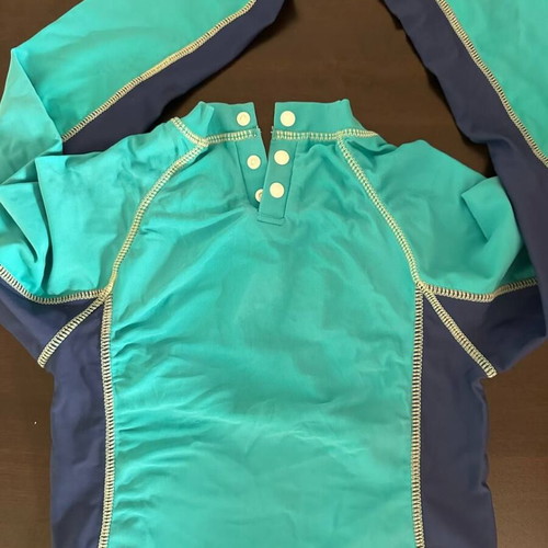 Reima kids UV swimwear set with rash guard, used, size 6 years