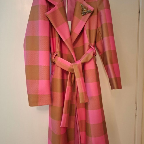Le Sarte Del Sole coat new, pink and beige, size XL