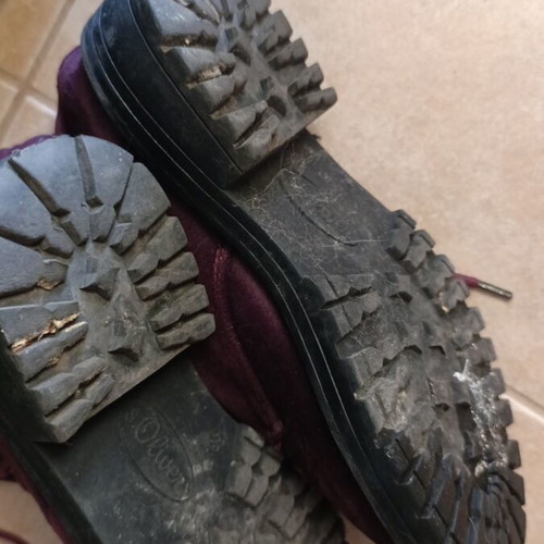 S.Oliver velvet women's shoes like new, purple, size 38