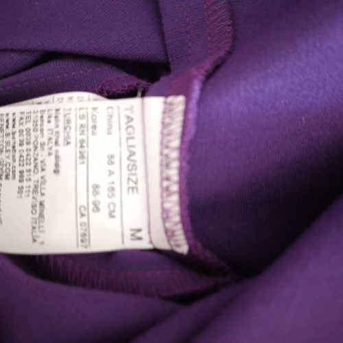Benetton Midi Dress size Medium purple, new, cotton with lycra