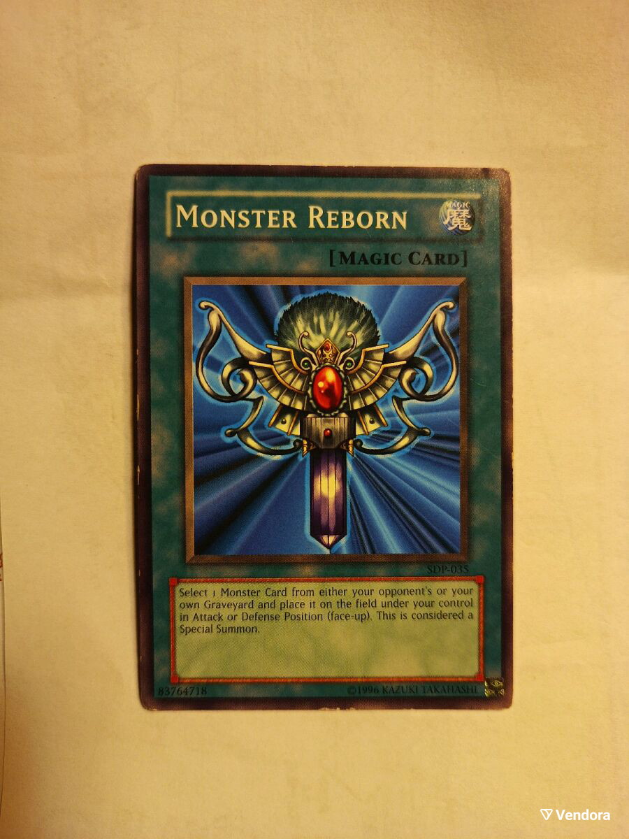 Yu-Gi-Oh Monster Reborn Magic Card used, - 5,00 - Vendora.cy Yu-Gi-Oh Monster Reborn Magic Card used, - 5,00 - Vendora.cy