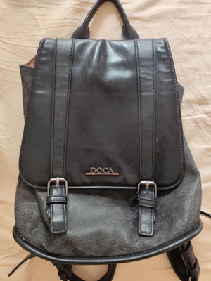 Doca backpack bag used, black