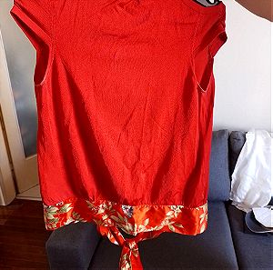 Γυναικεία κόκκινη μπλούζα Karen Millen.