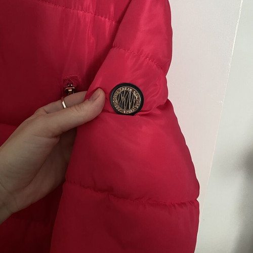 DKNY fuchsia puffer jacket, size L