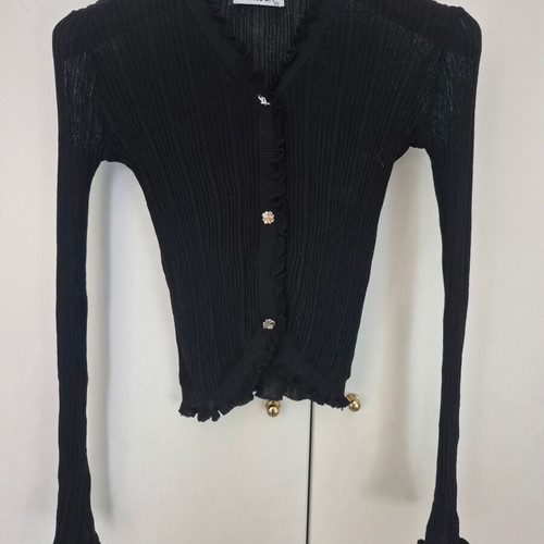 Super elastic cardigan like new, one size, black