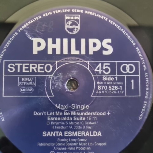 Santa Esmeralda Maxi Hit ComeBack vinyl used