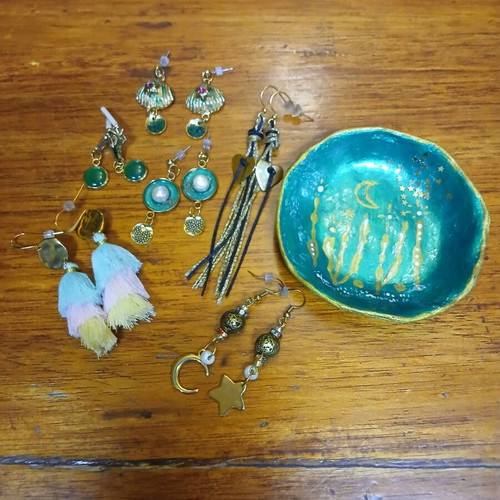 Lot earrings + gift