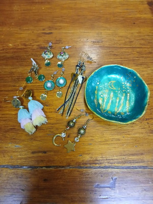 Lot earrings + gift