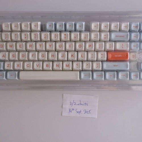 MelGeek MG Salmon Kit ABS doubleshot keycap set new