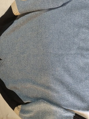 Men's sweater XL modern like new, blue and turquoise