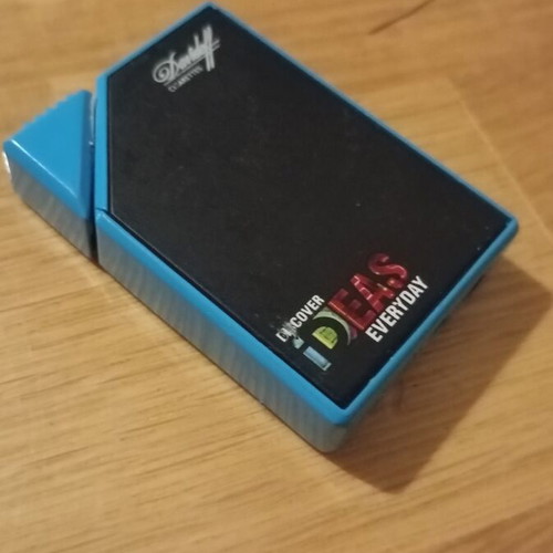 Davidoff collectible lighter blue and black like new