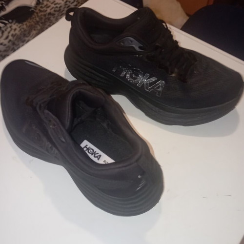Hoka Bondi 8 running shoes size 46, black, like new