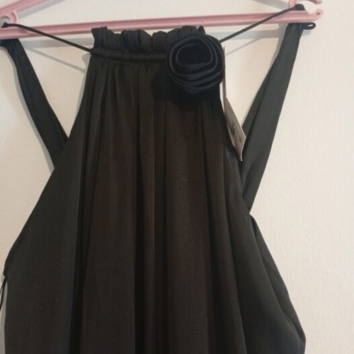 Zara shiny evening dress size medium new, black