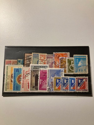 Dominican Republic stamps used, 21 different canceled
