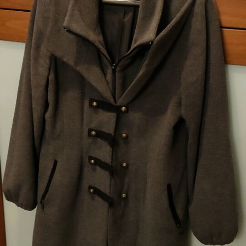 Women's OKS coat like new, gray, size M