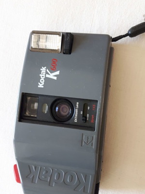 Kodak vintage film camera used with flash