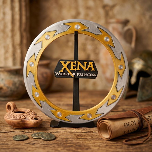 Xena Chakram 3D printed replica new with stand