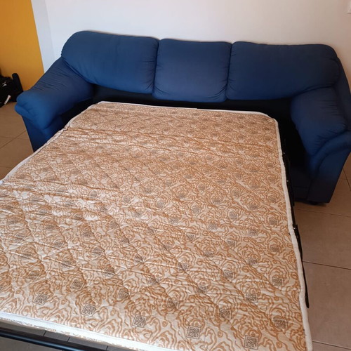 Sofa set with bed used, three-seater and two-seater