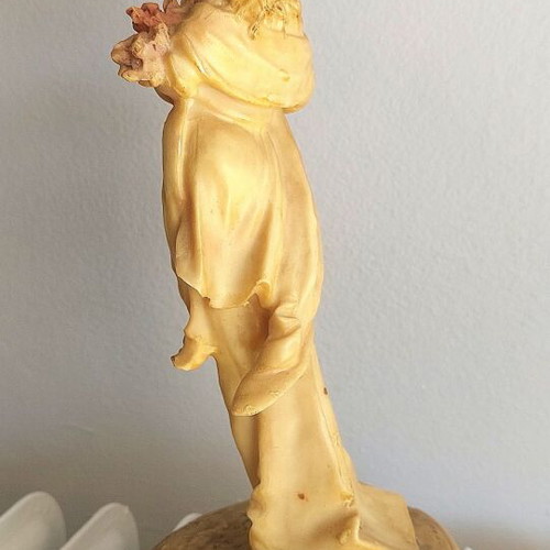 Vintage woman figurine 1900, antique decoration