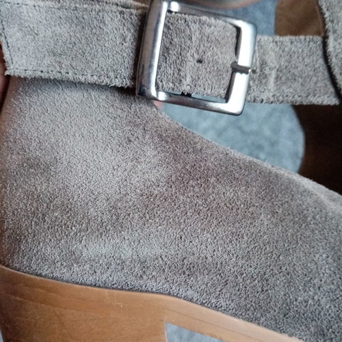 THE WORKSHOP handmade gray suede ankle boots used size 39