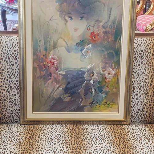 Oil painting by Fofi Mouratidou like new, romantic impressionism