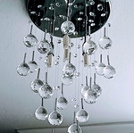 Ceiling light with Swarovski crystals like new