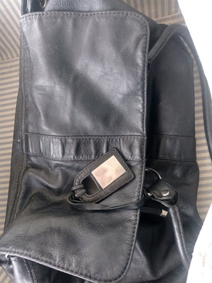 Laura Clement shoulder bag used, black, 27x37x27 cm