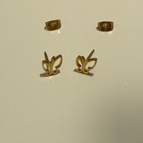 Butterfly earrings like new