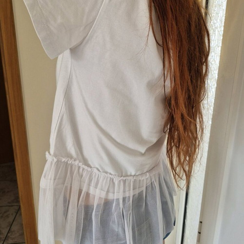 Top blouse with rhinestones like new, size S