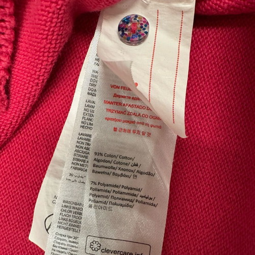Tommy Hilfiger white shirt and red DP..am cardigan set for girl 10 years like new