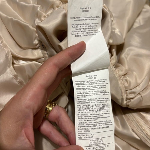 Red Valentino dress used, beige, size XL