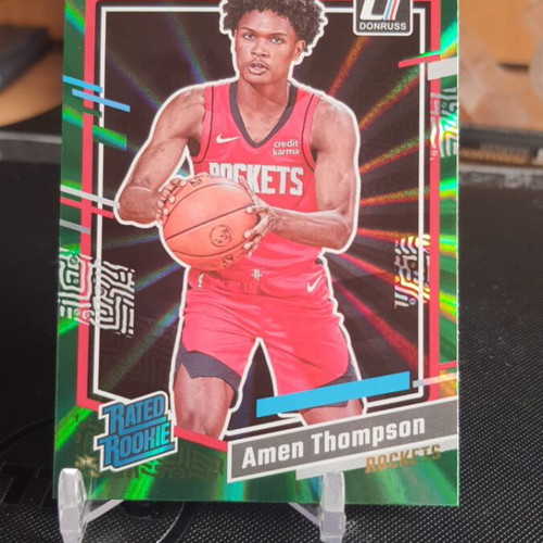 Panini Donruss NBA 2023-24 Amen Thompson Green Laser RC like new