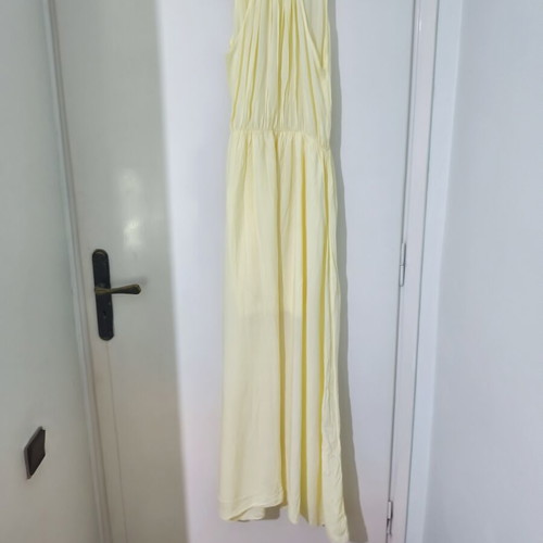 Maxi dress butteryellow custommade like new, one size S-M