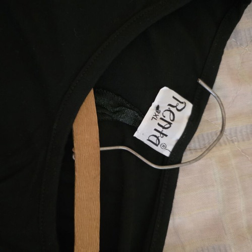 Renta summer blouse 3XL black, new with lace and back buttons