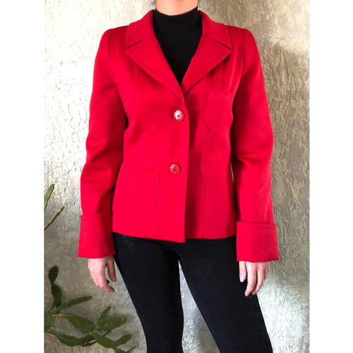 Regina Schrecker red blazer used, size M-L