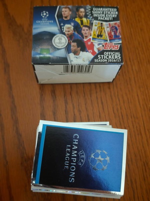 Topps UEFA Champions League 2016/17 complete sticker set like new