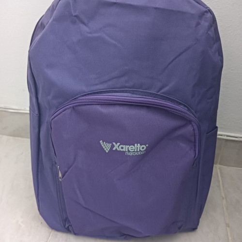 Backpack used, purple color
