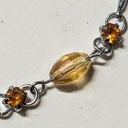 Steel bracelet new with crystals