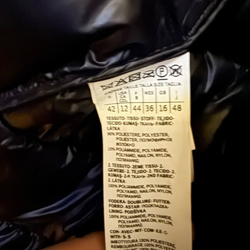 Emma Marella black puffer jacket like new, size XL