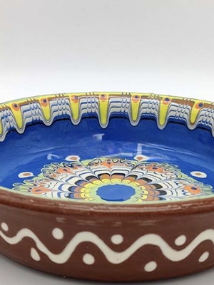 Ceramic baking dish new, Troyan pottery, diameter 25 cm
