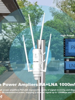 WING 12ML - Wavelink Outdoor AC1200 Καινούργιος εξωτερικός router υψηλής ισχύος