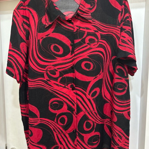 Maxi German blouse like new with woven lame
