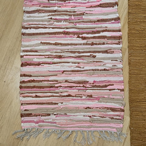 Woven floor rugs x2
