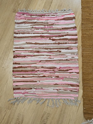 Woven floor rugs x2