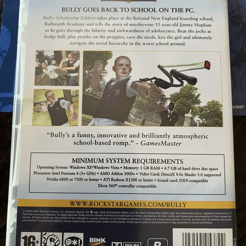 Bully Scholarship Edition PC game with poster