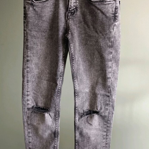 Zara Woman Premium Denim skinny grey jeans like new